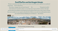 Desktop Screenshot of feet2thefire.wordpress.com