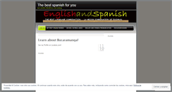 Desktop Screenshot of englishandspanish.wordpress.com