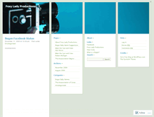 Tablet Screenshot of foxyladyproductions.wordpress.com