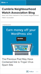 Mobile Screenshot of cumbrianwa.wordpress.com