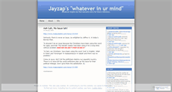 Desktop Screenshot of jayzap2008.wordpress.com