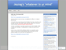 Tablet Screenshot of jayzap2008.wordpress.com