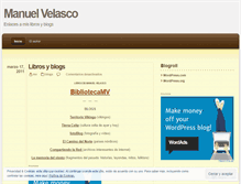 Tablet Screenshot of manuelvelasco.wordpress.com