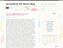 Tablet Screenshot of celebrityhotnews.wordpress.com