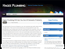 Tablet Screenshot of hageeplumbing.wordpress.com