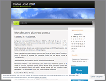 Tablet Screenshot of carlosjose2881.wordpress.com