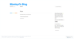 Desktop Screenshot of misslayd.wordpress.com