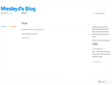 Tablet Screenshot of misslayd.wordpress.com
