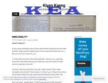 Tablet Screenshot of kivenkeegenkaeng.wordpress.com