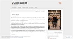 Desktop Screenshot of obriensworld.wordpress.com