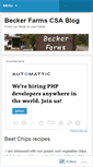 Mobile Screenshot of beckerfarmscsa.wordpress.com