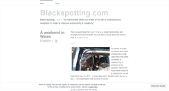 Desktop Screenshot of blackspotting.wordpress.com