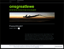 Tablet Screenshot of onsgreatlewe.wordpress.com