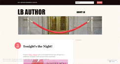 Desktop Screenshot of lbauthorblog.wordpress.com