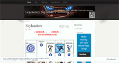 Desktop Screenshot of legendaryskylanders.wordpress.com