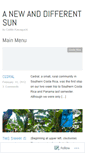 Mobile Screenshot of anewanddifferentsun.wordpress.com