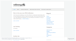 Desktop Screenshot of makemoneyadfly.wordpress.com