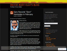 Tablet Screenshot of mayorrudyclay.wordpress.com
