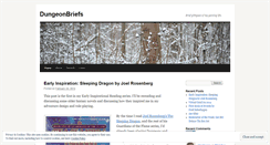 Desktop Screenshot of dungeonbriefs.wordpress.com