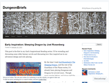 Tablet Screenshot of dungeonbriefs.wordpress.com