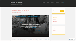 Desktop Screenshot of boxesofdeath.wordpress.com