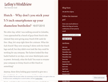 Tablet Screenshot of lefroy.wordpress.com
