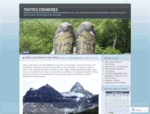 Tablet Screenshot of blueridgetreks.wordpress.com