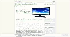 Desktop Screenshot of nzcaptions.wordpress.com