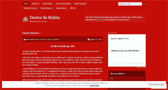 Desktop Screenshot of doctorserishta.wordpress.com