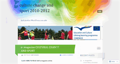 Desktop Screenshot of culturechangeandsport.wordpress.com