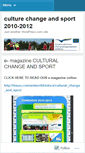 Mobile Screenshot of culturechangeandsport.wordpress.com