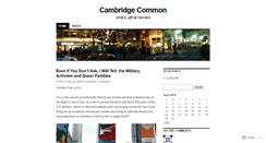 Desktop Screenshot of cambridgecommon.wordpress.com