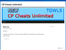 Tablet Screenshot of cpcheatsunlimited.wordpress.com