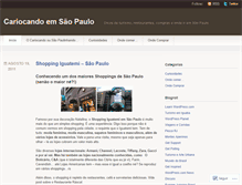 Tablet Screenshot of cariocandoemsaopaulo.wordpress.com