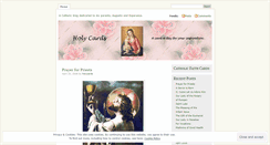 Desktop Screenshot of holycards.wordpress.com