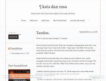 Tablet Screenshot of katadanrasa.wordpress.com