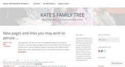 Desktop Screenshot of katesfamilytree.wordpress.com