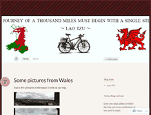 Tablet Screenshot of cyclowanderer.wordpress.com