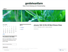 Tablet Screenshot of gentleheartfarm.wordpress.com