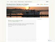 Tablet Screenshot of georgetownchurchofchrist.wordpress.com