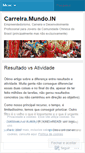 Mobile Screenshot of mundoincarreira.wordpress.com