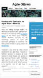Mobile Screenshot of agileottawa.wordpress.com