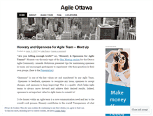 Tablet Screenshot of agileottawa.wordpress.com