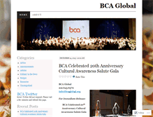 Tablet Screenshot of bcaglobal.wordpress.com