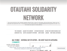 Tablet Screenshot of otautahisolidaritynetwork.wordpress.com