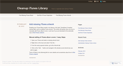 Desktop Screenshot of itunescleanup.wordpress.com
