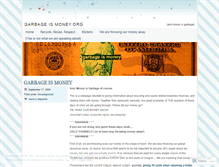 Tablet Screenshot of garbageismoney.wordpress.com