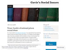 Tablet Screenshot of gaviesocialissues.wordpress.com