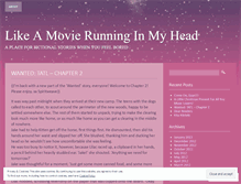 Tablet Screenshot of likeamovierunninginmyhead.wordpress.com