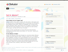 Tablet Screenshot of dekaler.wordpress.com